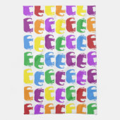 Linge De Cuisine Motif éléphant coloré (Vertical)