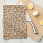 Linge De Cuisine Motif Empreinte de léopard beige et Brown<br><div class="desc">Épicez ces corvées de cuisine banale avec cette serviette en torchon à motifs empreintes de léopard sauvage en beige neutre sur un arrière - plan brun brun doux qui en fait un accessoire de décoration amusant pour votre décor éclectique maison et cuisine.</div>