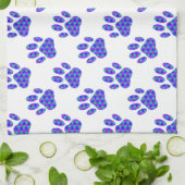 Linge De Cuisine Motif Empreinte de patte cosmique (Plié)