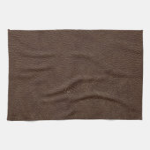 Linge De Cuisine Motif en cuir Brown de texture d'impression (Horizontal)