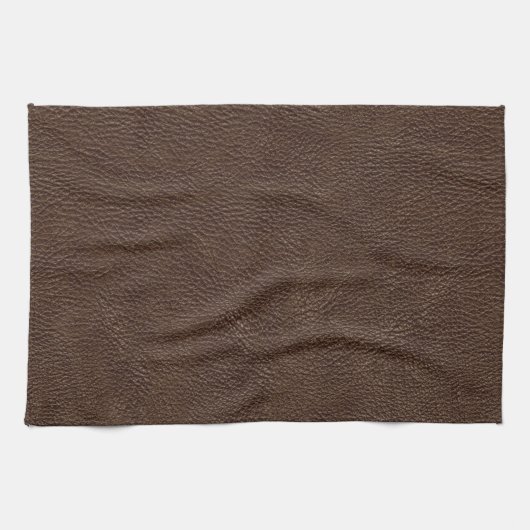 Linge De Cuisine Motif en cuir Brown de texture d'impression (Horizontal)