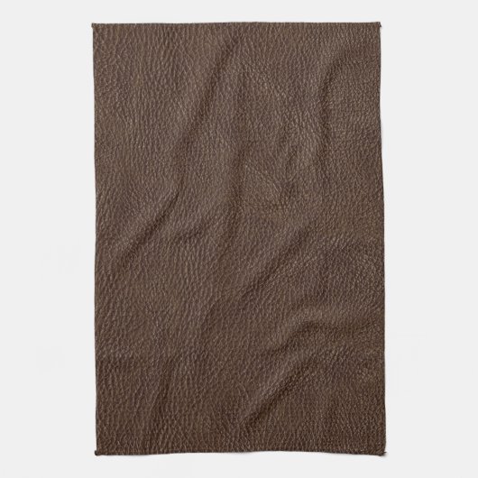 Linge De Cuisine Motif en cuir Brown de texture d'impression (Vertical)