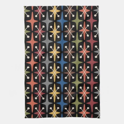 Linge De Cuisine Motif en forme d'étoile de style moderne du milieu (Vertical)