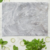 Linge De Cuisine Motif en marbre (Plié)