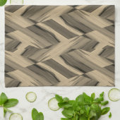 Linge De Cuisine Motif en marbre Brown complexe (Plié)