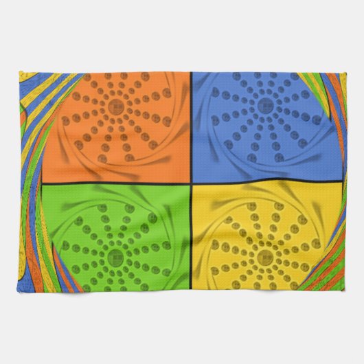 Linge De Cuisine Motif en tissu égyptien sans couture (Horizontal)