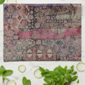 Linge De Cuisine Motif Ethno Abstrait - Folklore Art 1 (Plié)