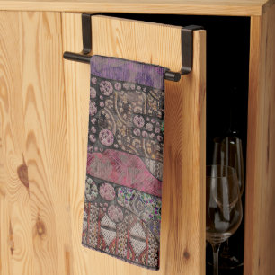 Linge De Cuisine Motif Ethno Abstrait - Folklore Art 1