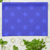Linge De Cuisine Motif étoile bleue (Plié)