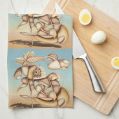 Linge De Cuisine Motif fantastique (Quart Plié)