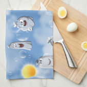 Linge De Cuisine Motif fantôme (Quart Plié)