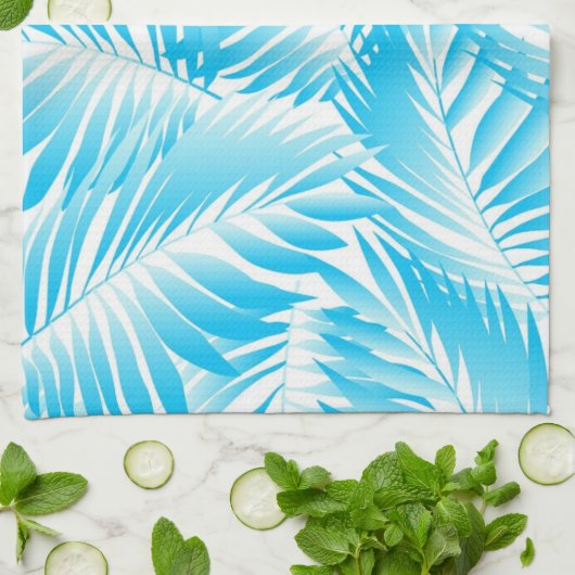 Linge De Cuisine motif feuille (Plié)