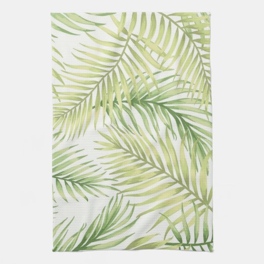 Linge De Cuisine motif feuille (Vertical)