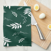 Linge De Cuisine motif feuille (Quart Plié)