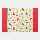 Linge De Cuisine motif feuille (Horizontal)