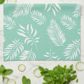 Linge De Cuisine Motif feuille 14 (Plié)