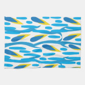 Linge De Cuisine Motif Feuille Abstrait moderne (Horizontal)
