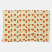 Linge De Cuisine motif feuille Brown sec (Horizontal)