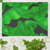 Linge De Cuisine Motif feuille de banane (Plié)