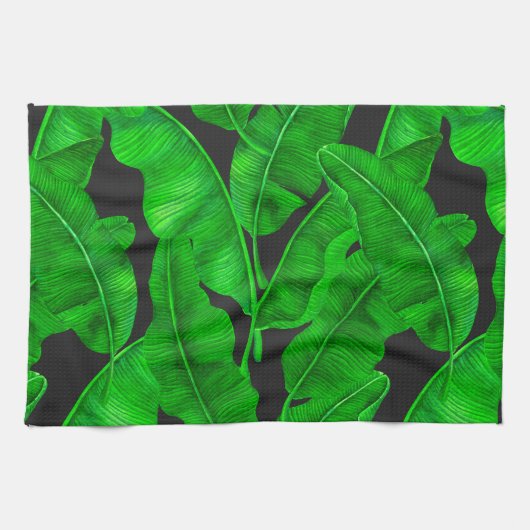 Linge De Cuisine Motif feuille de banane (Horizontal)