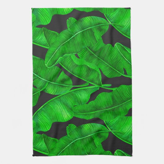 Linge De Cuisine Motif feuille de banane (Vertical)