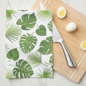 Linge De Cuisine Motif Feuille élégant Green Tropical (Quart Plié)