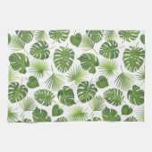 Linge De Cuisine Motif Feuille élégant Green Tropical (Horizontal)