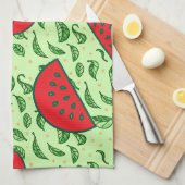 Linge De Cuisine Motif feuille et pastèques (Quart Plié)