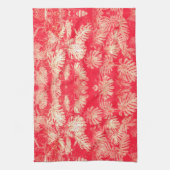 Linge De Cuisine Motif Feuille Red Palm (Vertical)