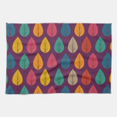 Linge De Cuisine Motif Feuilles d'automne (Horizontal)