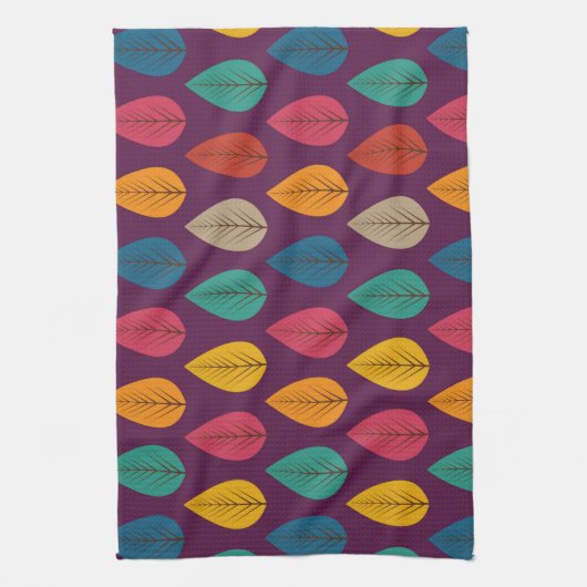 Linge De Cuisine Motif Feuilles d'automne (Vertical)