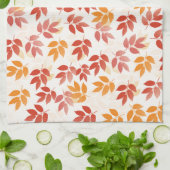 Linge De Cuisine Motif Feuilles d'automne (Plié)