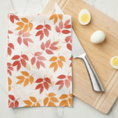 Linge De Cuisine Motif Feuilles d'automne (Quart Plié)