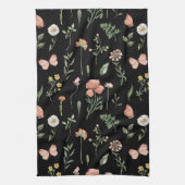 Linge De Cuisine Motif Fleur sauvage aquarelle (Vertical)