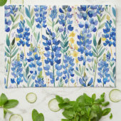 Linge De Cuisine Motif Fleur sauvage du Texas Bluebonnet (Plié)