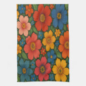 Linge De Cuisine Motif Fleur sauvage transparent (Vertical)