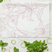 Linge De Cuisine Motif Fleurs 10 (Plié)