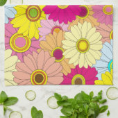 Linge De Cuisine motif floral (Plié)