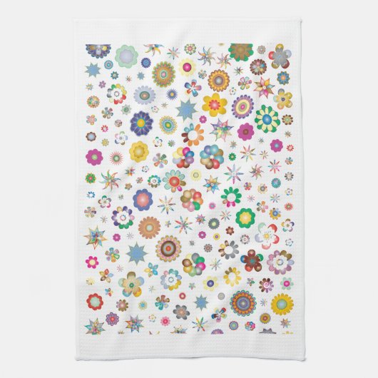 Linge De Cuisine Motif floral (Vertical)