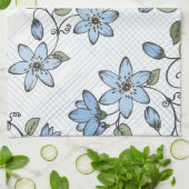 Linge De Cuisine Motif floral 2 (Plié)