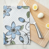 Linge De Cuisine Motif floral 2 (Quart Plié)