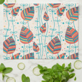 Linge De Cuisine Motif floral 5 (Plié)