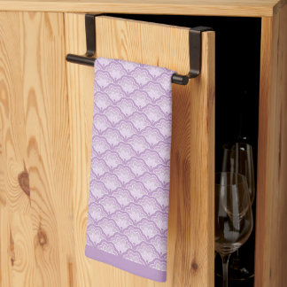 Linge De Cuisine Motif floral abstrait violet moderne