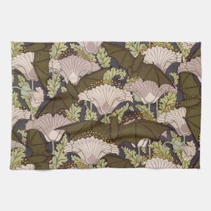 Linge De Cuisine Motif floral Art nouveau vintage avec chauve-souri