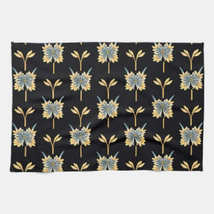 Linge De Cuisine Motif floral avec fleurs jaunes