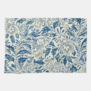 Linge De Cuisine Motif Floral bleu Antique Design asiatique