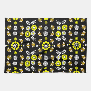 Linge De Cuisine Motif floral botanique d'abeille