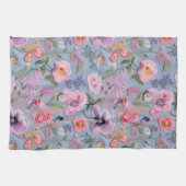 Linge De Cuisine Motif floral brodé (Horizontal)