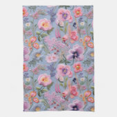 Linge De Cuisine Motif floral brodé (Vertical)