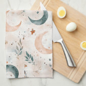 Linge De Cuisine Motif floral céleste (6) (Quart Plié)